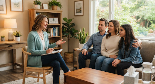 Supportive family counseling session
